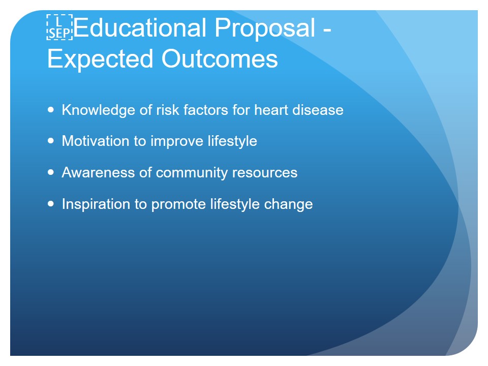 Educational Proposal - Expected Outcomes