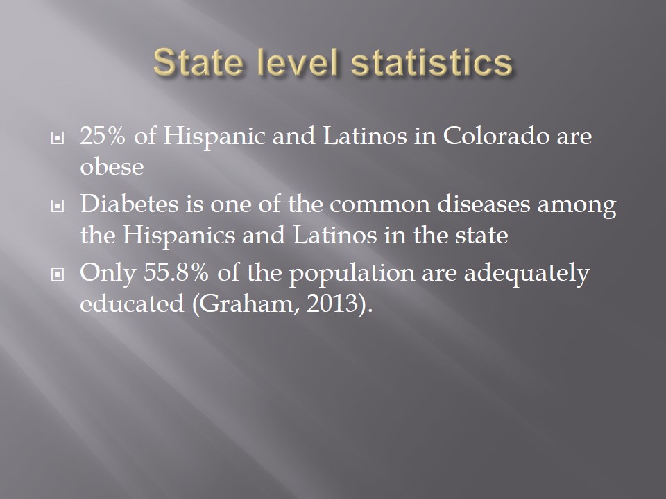 State level statistics