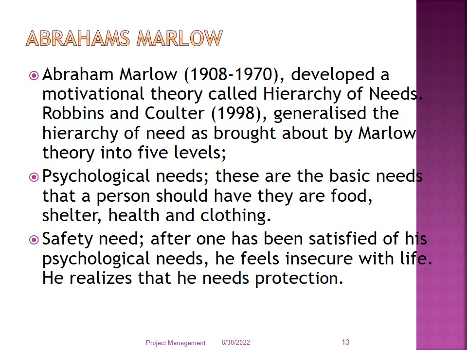 Abrahams Marlow