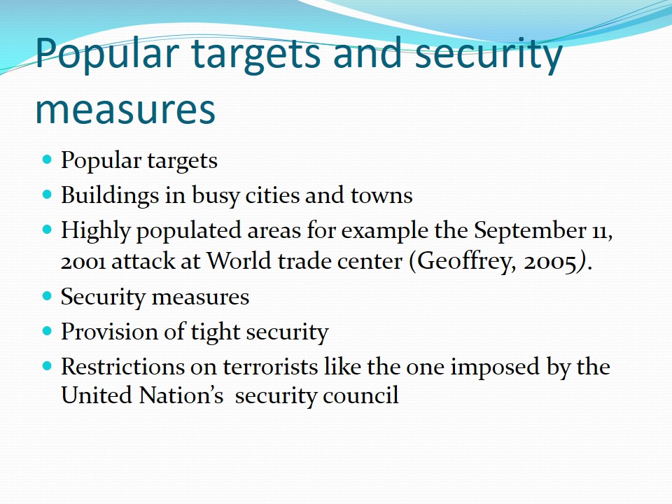 Popular targets and security measures