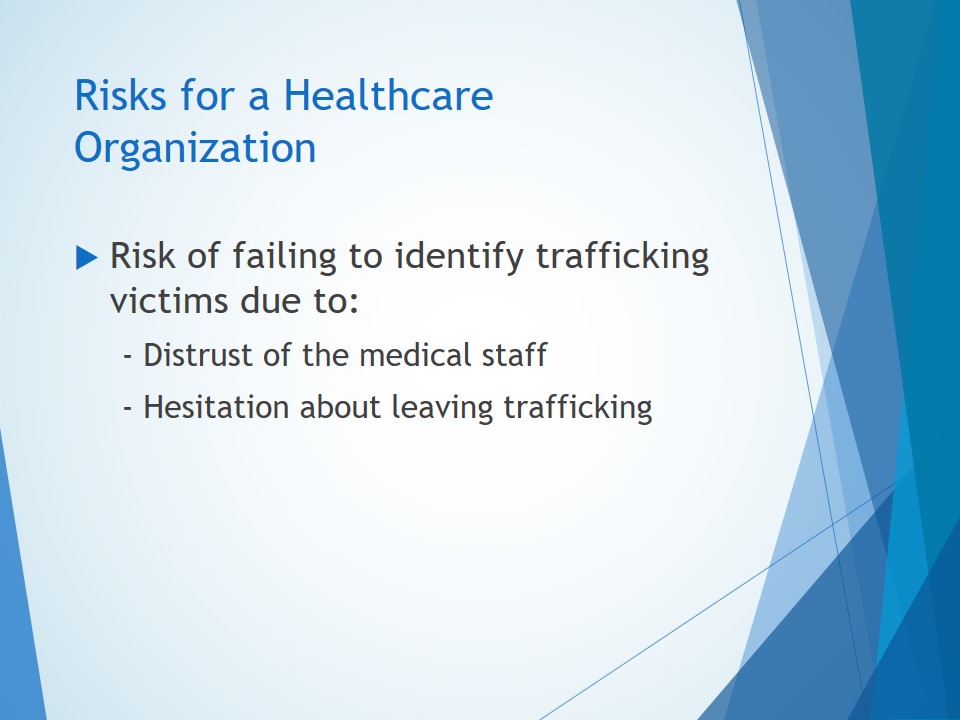 Risks for a Healthcare Organization