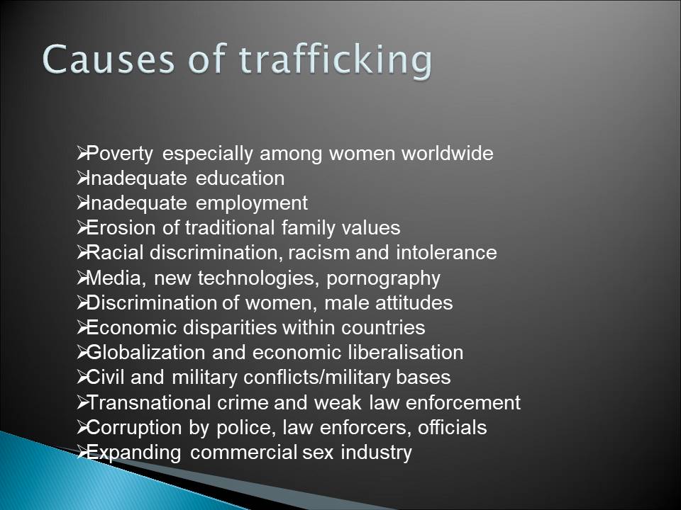 Causes of trafficking