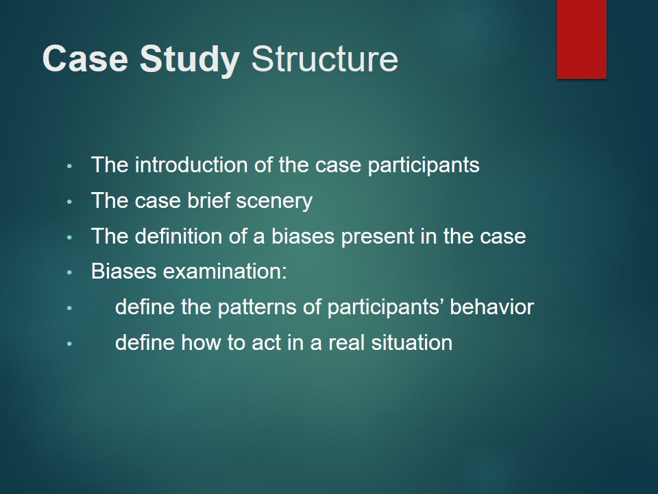 Case Study Structure