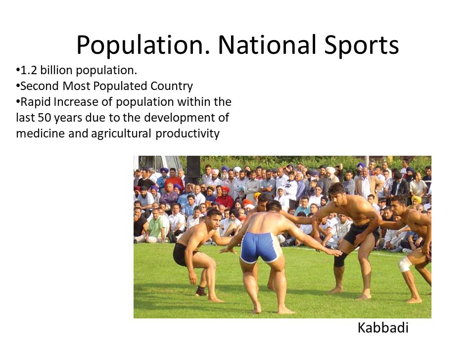 Population. National Sports