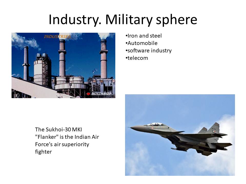Industry. Military sphere