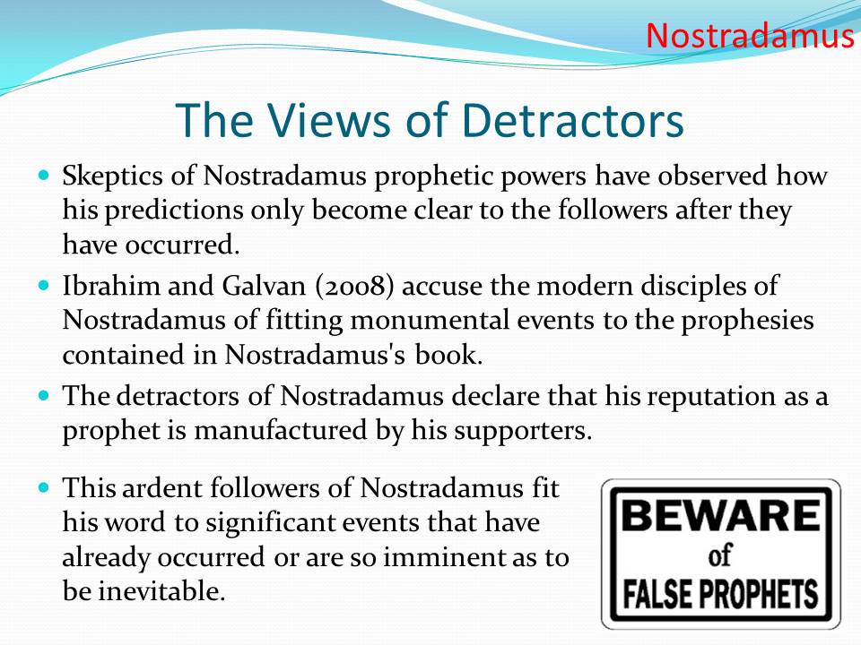 The Views of Detractors