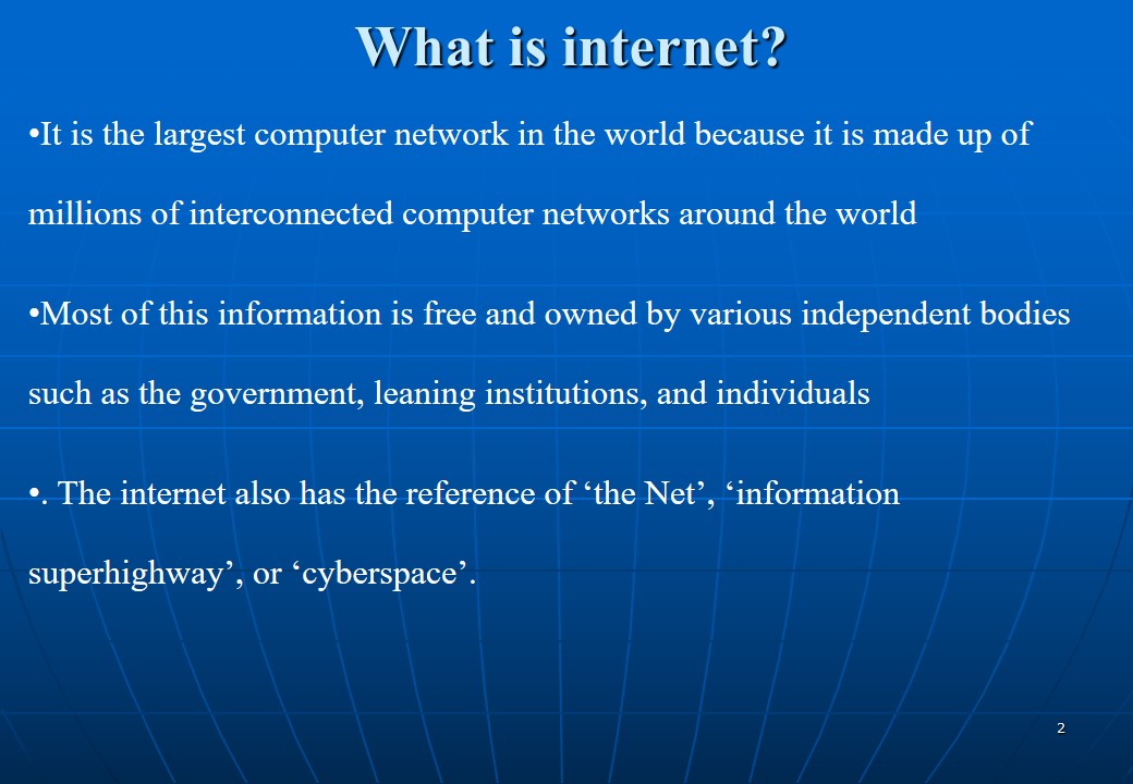 What is internet?
