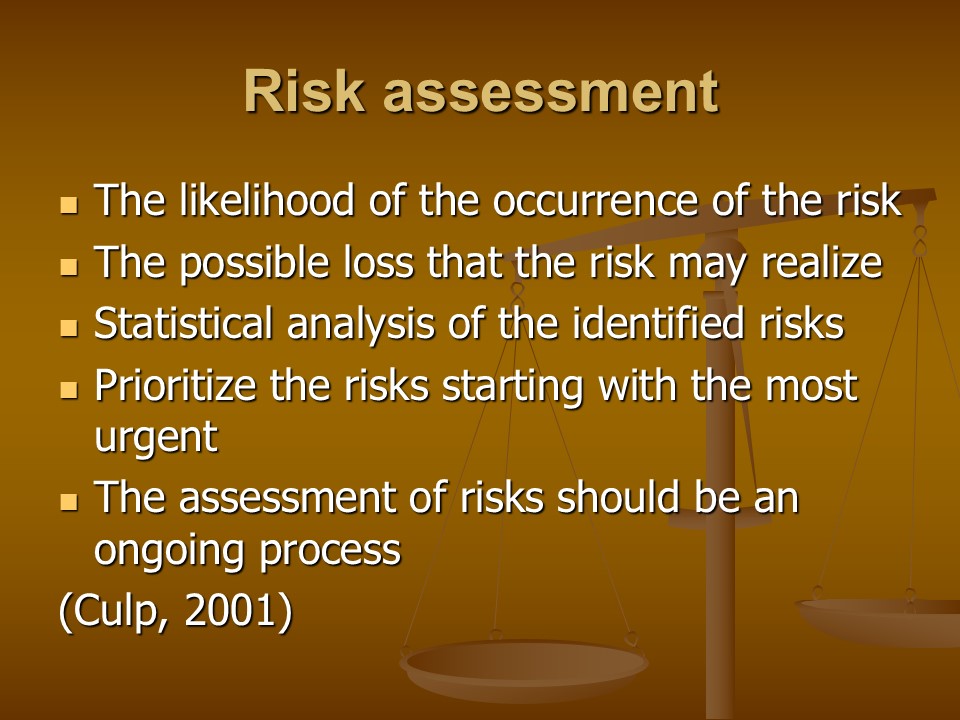Risk assessment