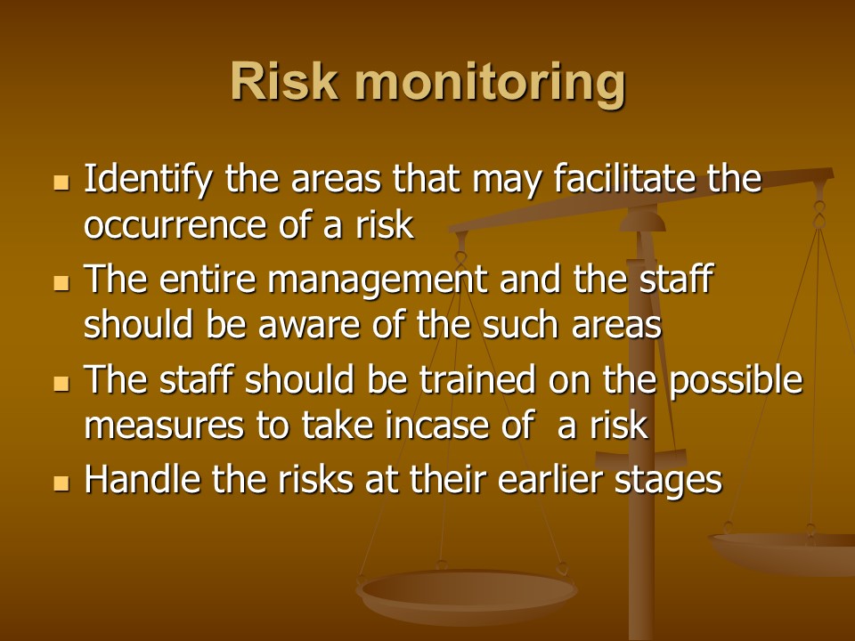 Risk monitoring