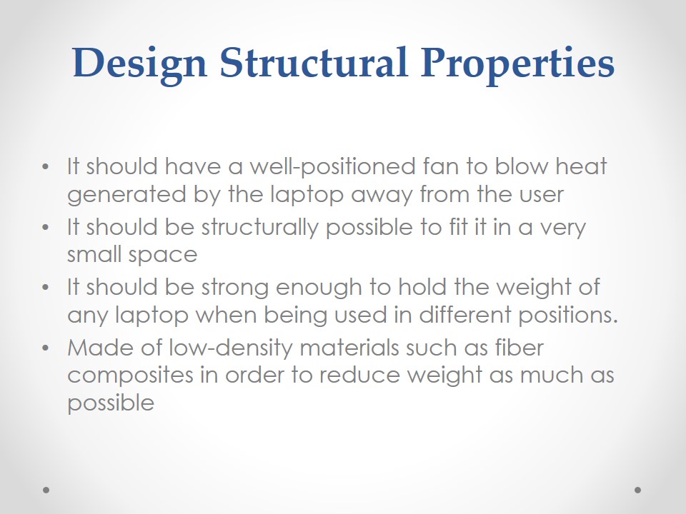 Design Structural Properties