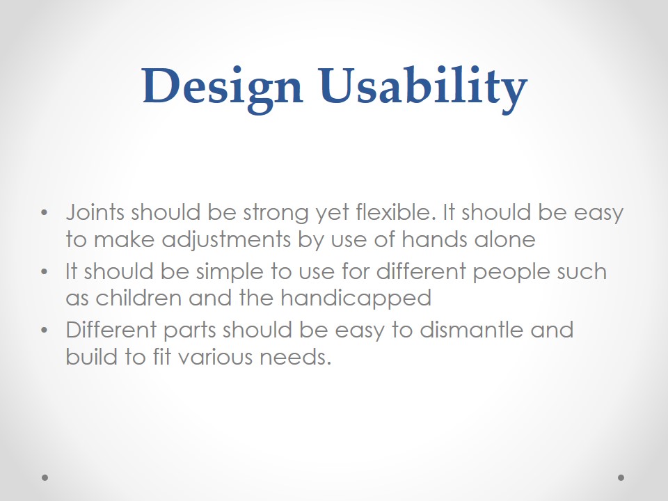Design Usability