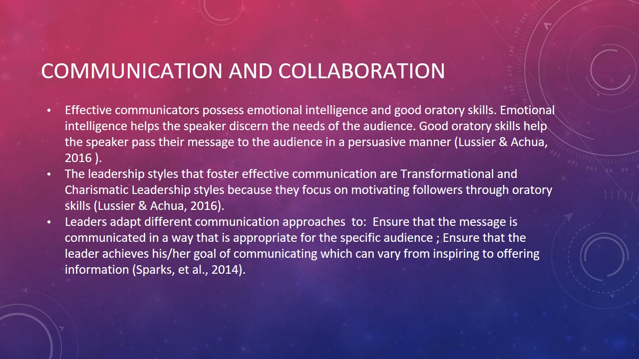 Communication and Collaboration