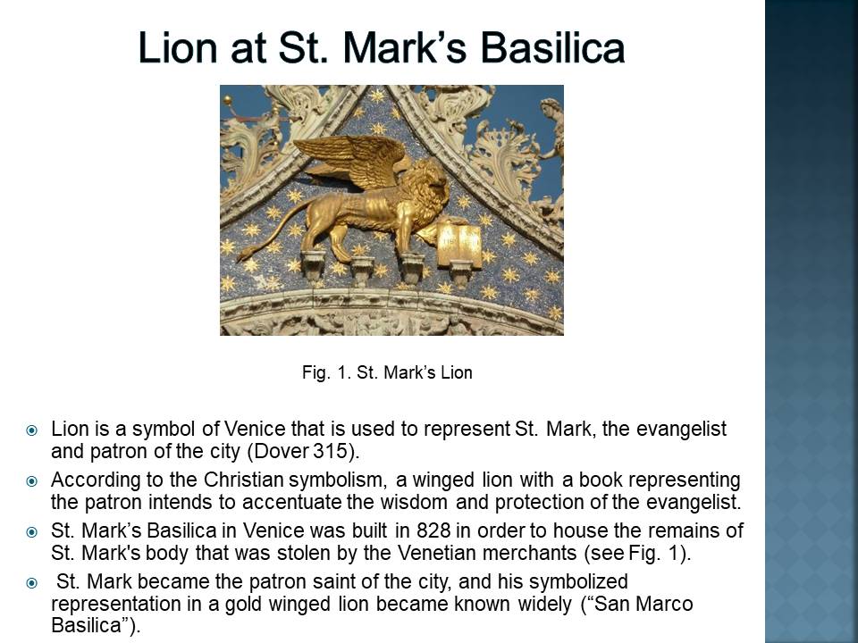 Lions in St. Mark’s Basilica