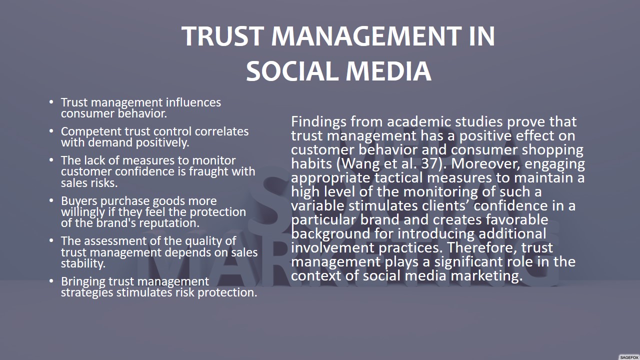 Trust Management in Social Media