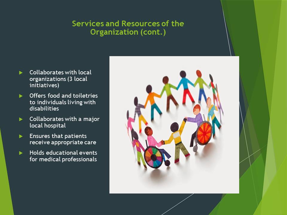 Services and Resources of the Organization