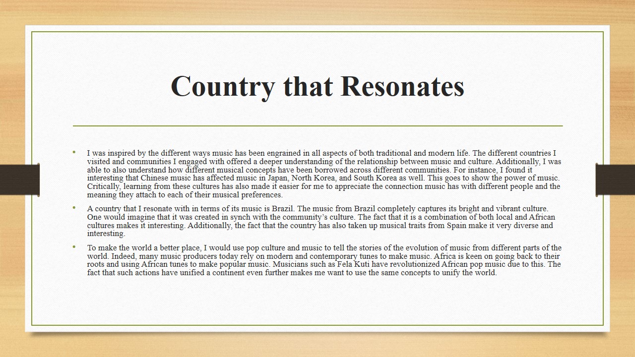 Country that Resonates