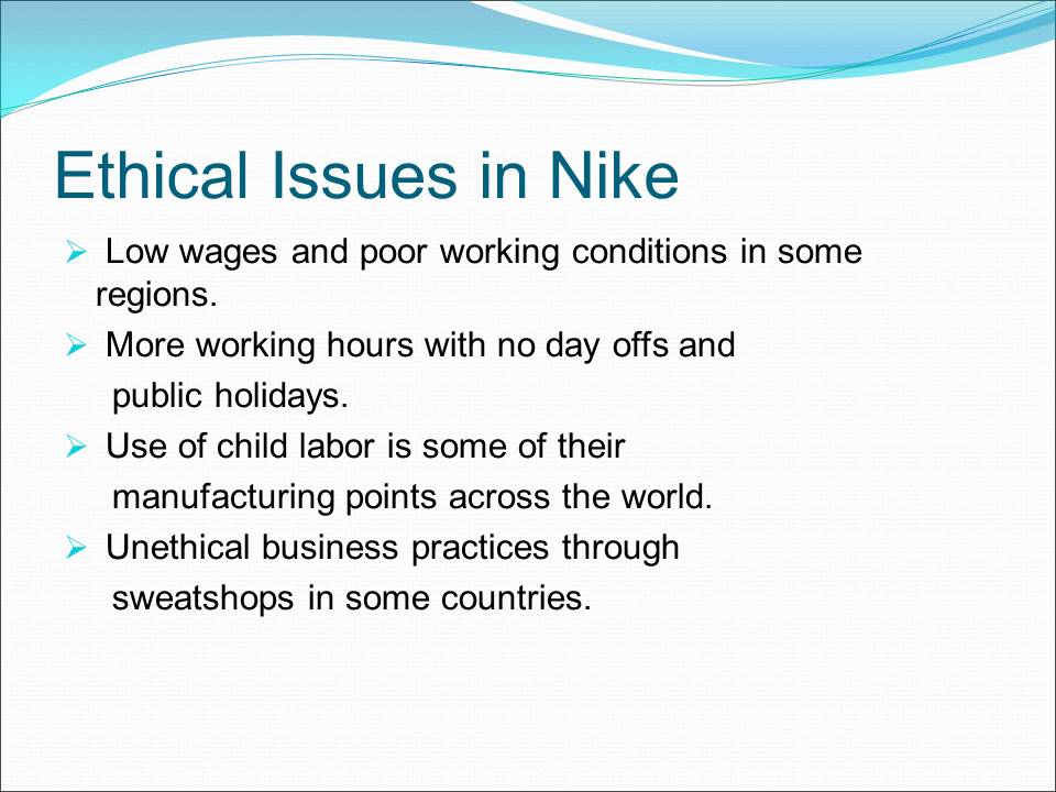 nike ethical issues case study