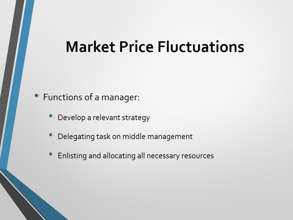 Market Price Fluctuations