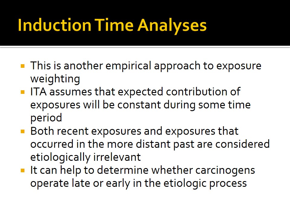 Induction Time Analyses