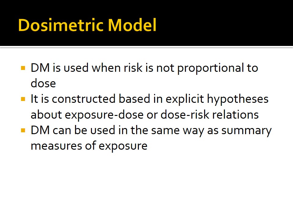 Dosimetric Model