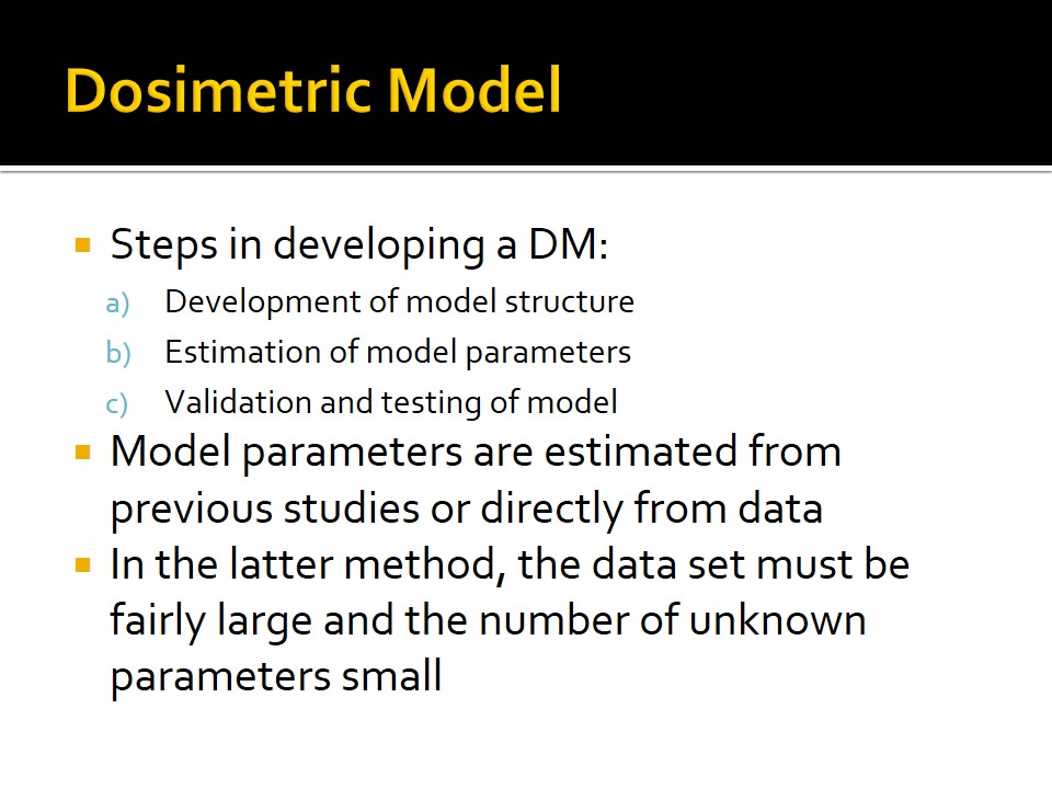 Dosimetric Model