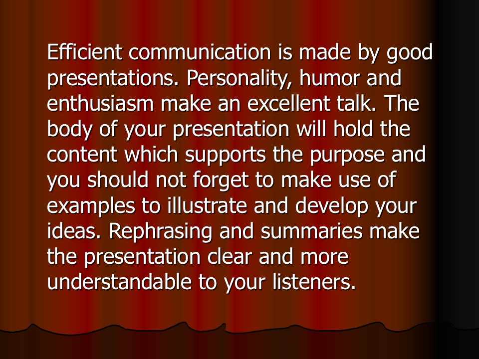 Oral Presentation Best Practices