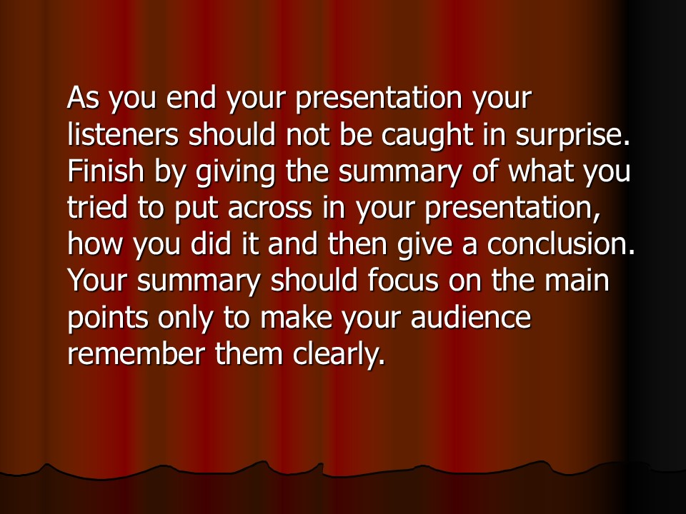 Oral Presentation Best Practices