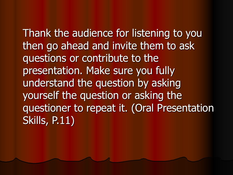 Oral Presentation Best Practices