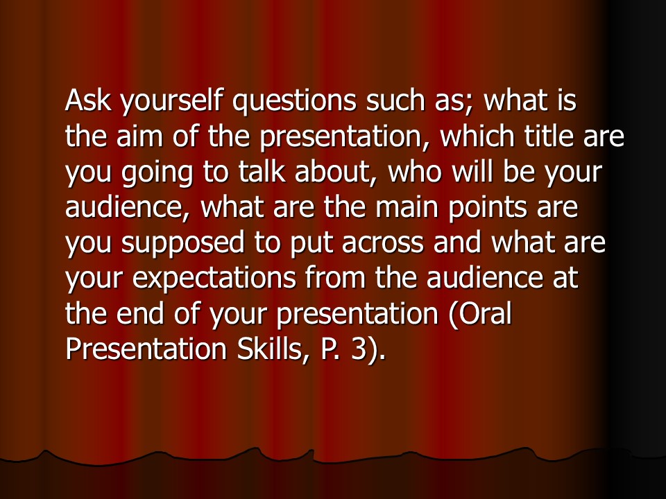 Oral Presentation Best Practices