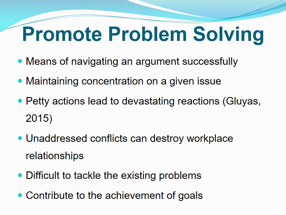 Promote Problem Solving