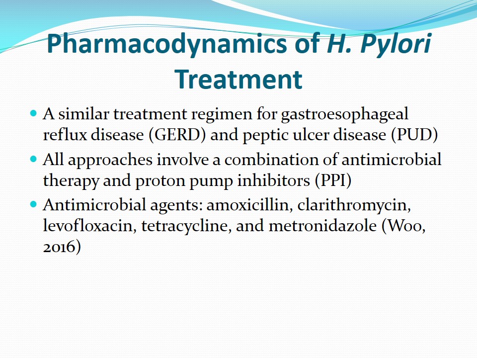Pharmacodynamics of H. Pylori Treatment
