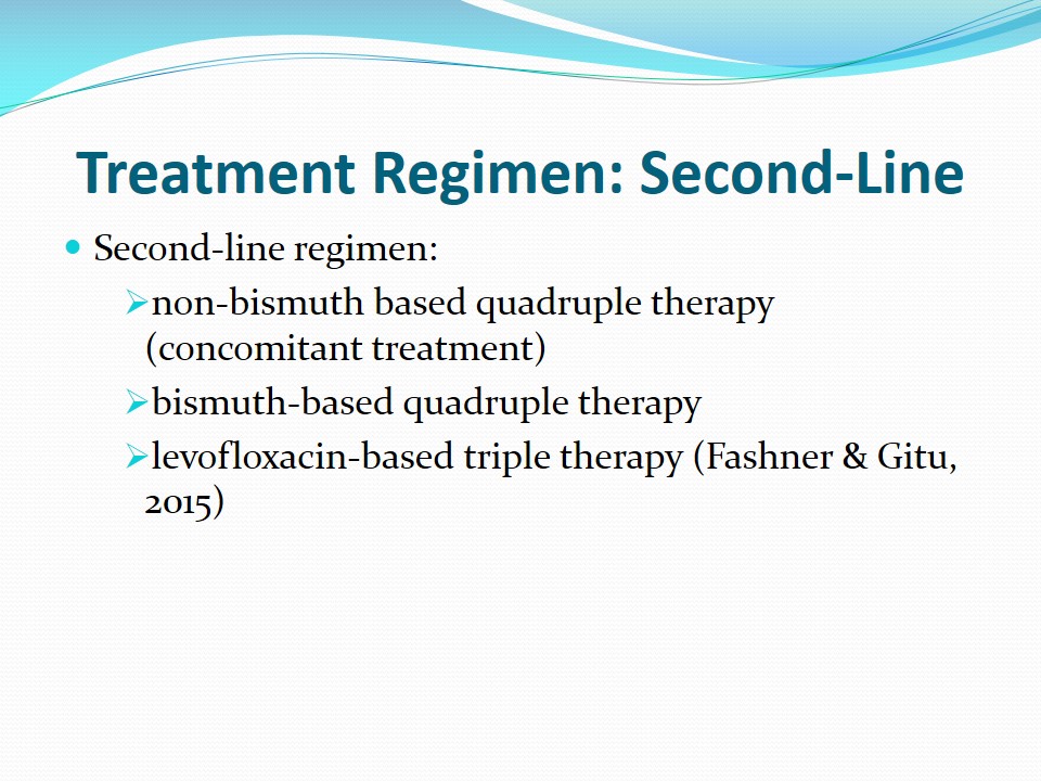 Treatment Regimen: Second-Line