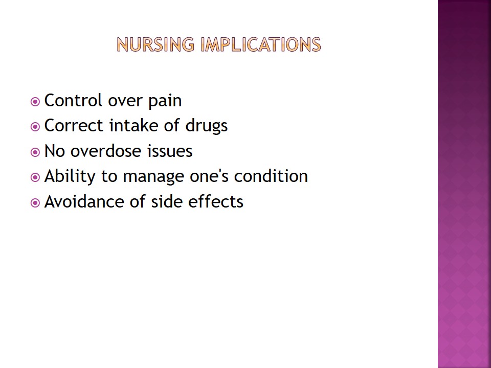 Nursing Implications
