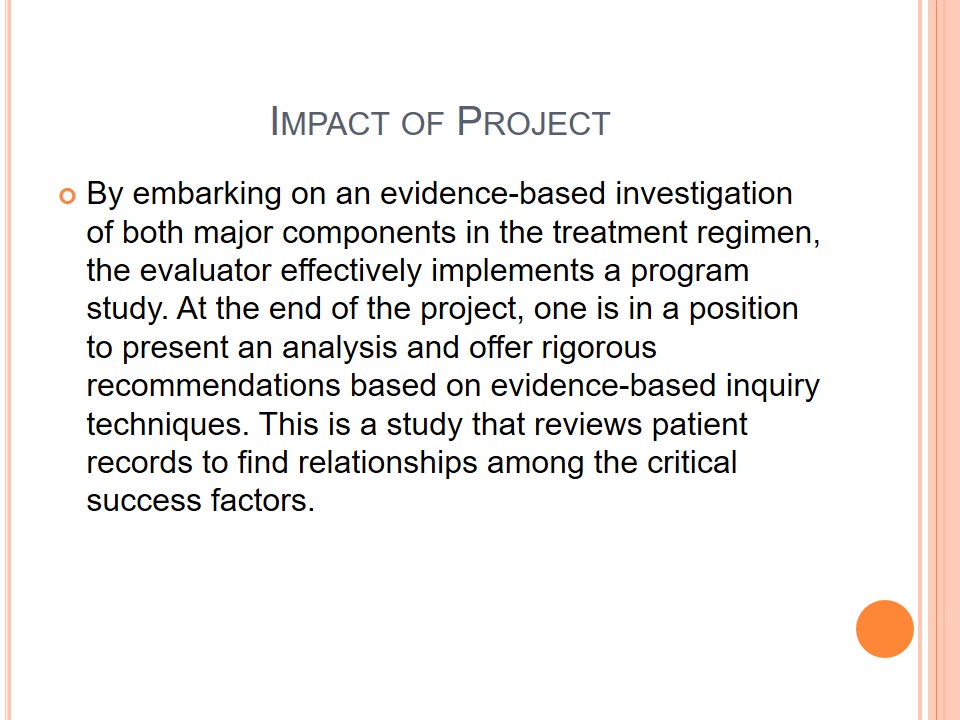 Impact of Project