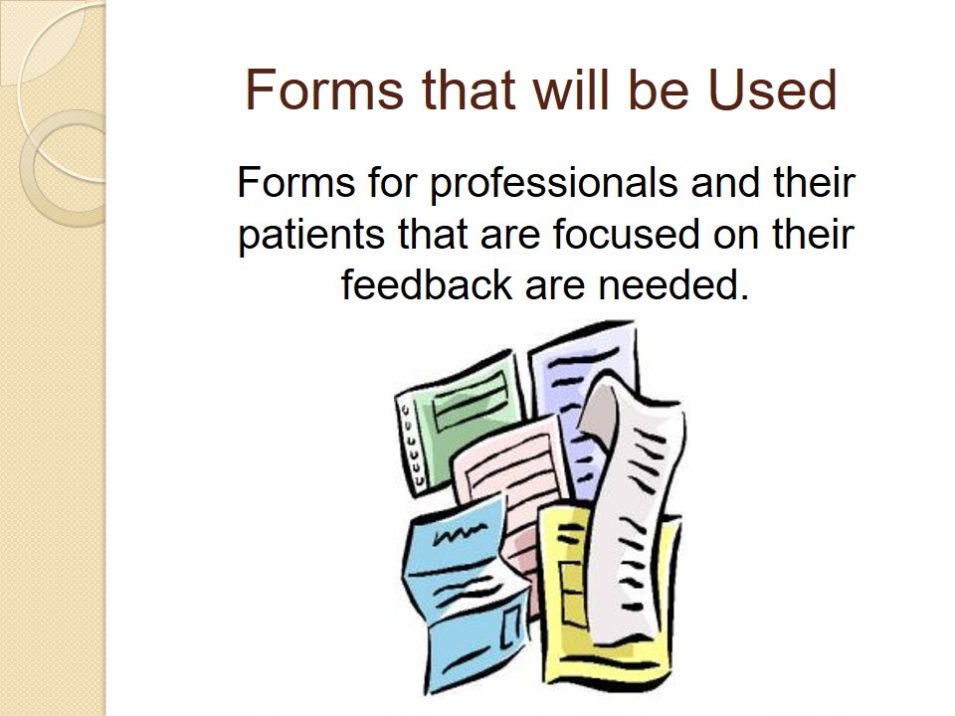 Forms that will be Used