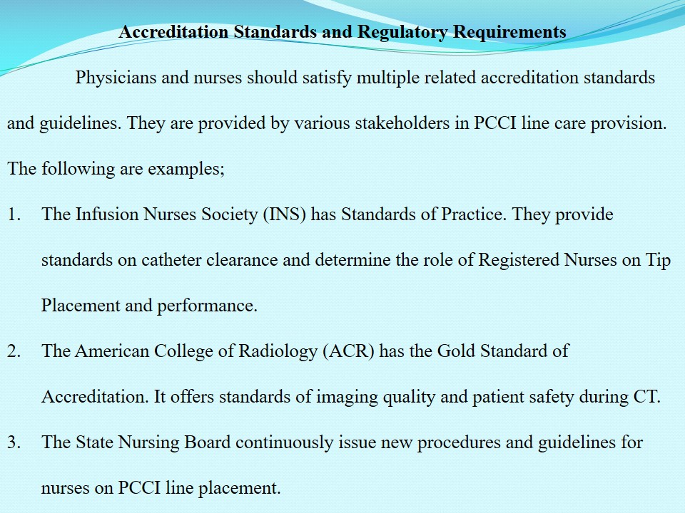 Accreditation Standards and Regulatory Requirements