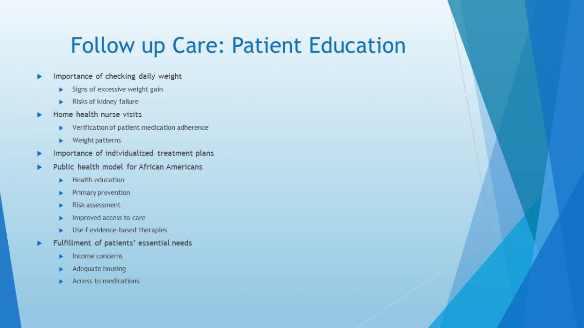 Follow up Care: Patient Education