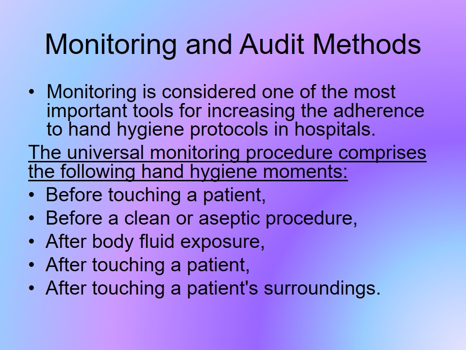 Monitoring and Audit Methods