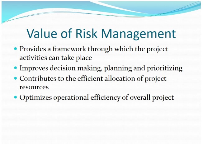 Value of Risk Management