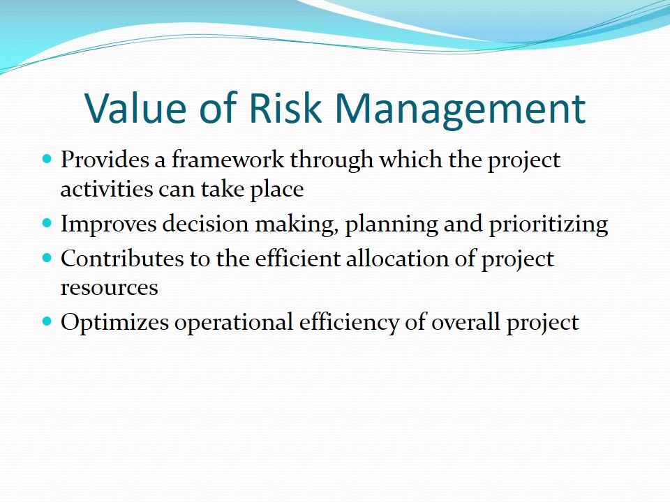 Project Risk Analysis and Management - 2243 Words | Presentation Example