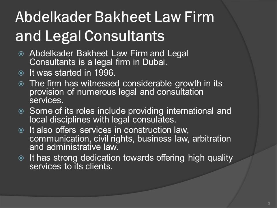 Abdelkader Bakheet Law Firm and Legal Consultants