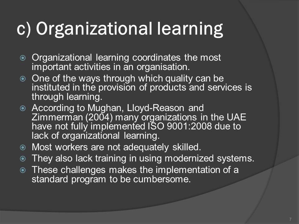 Organizational learning