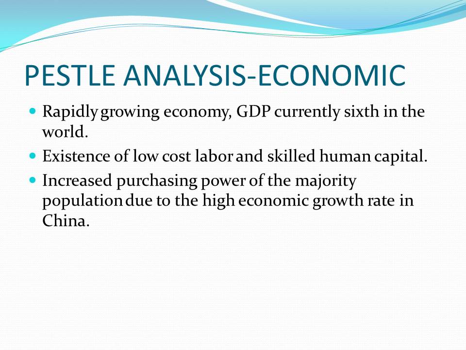 Pestle Analysis-Economic