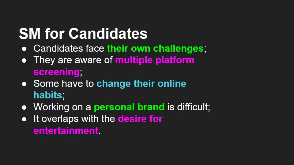 SM for Candidates
