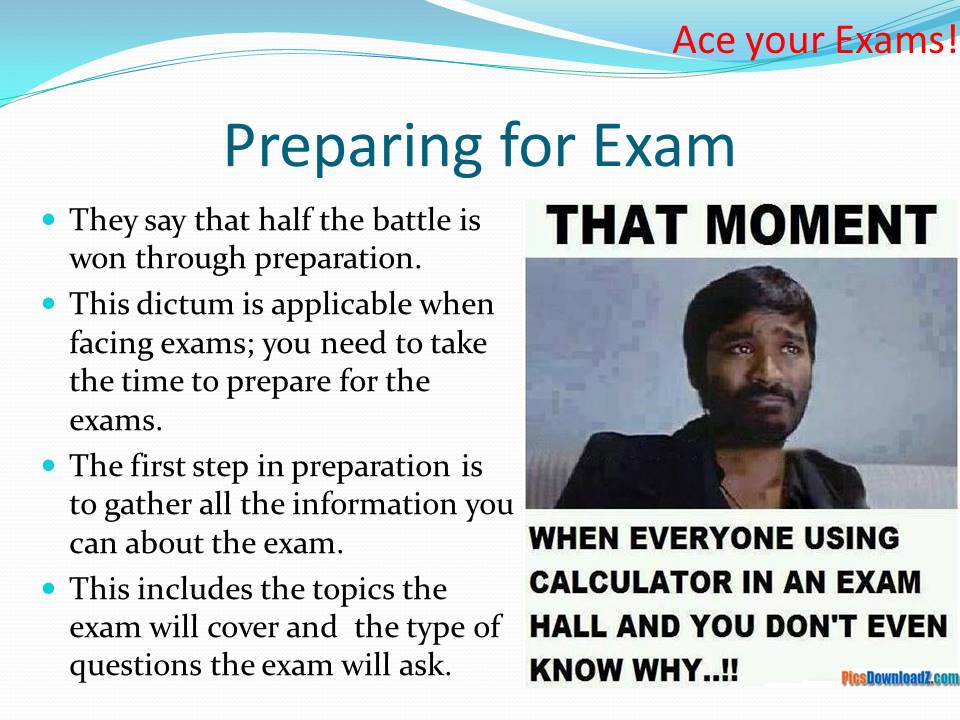 Preparing for Exam