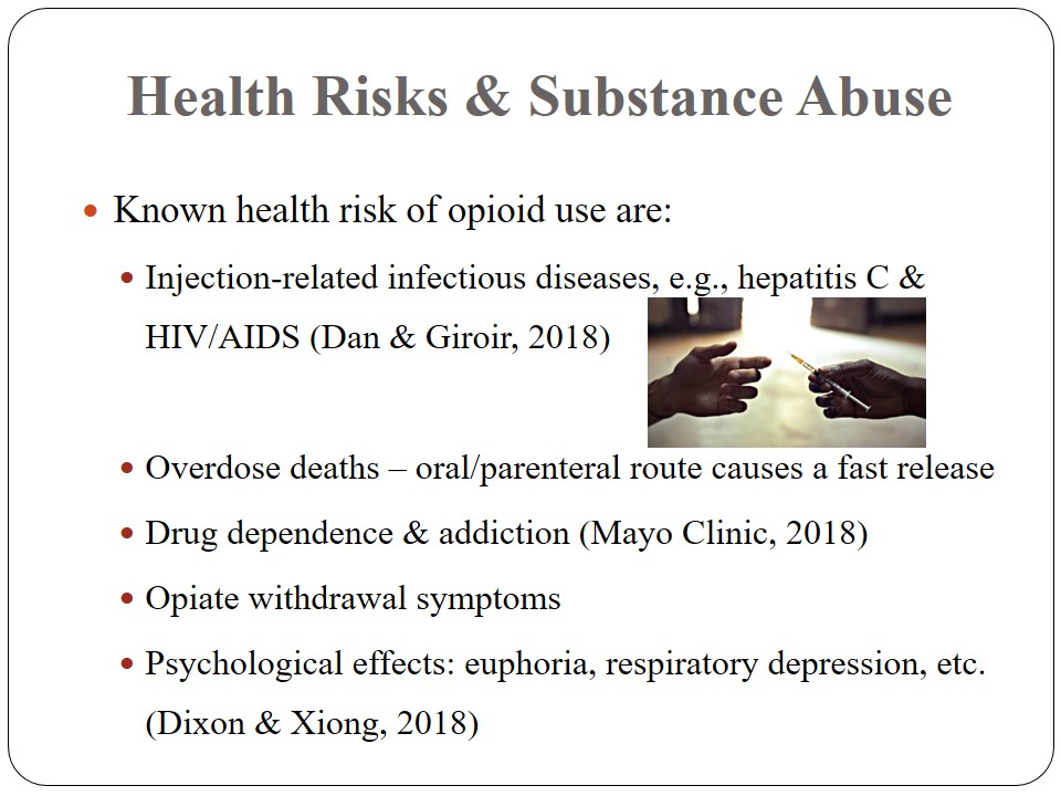 Health Risks & Substance Abuse