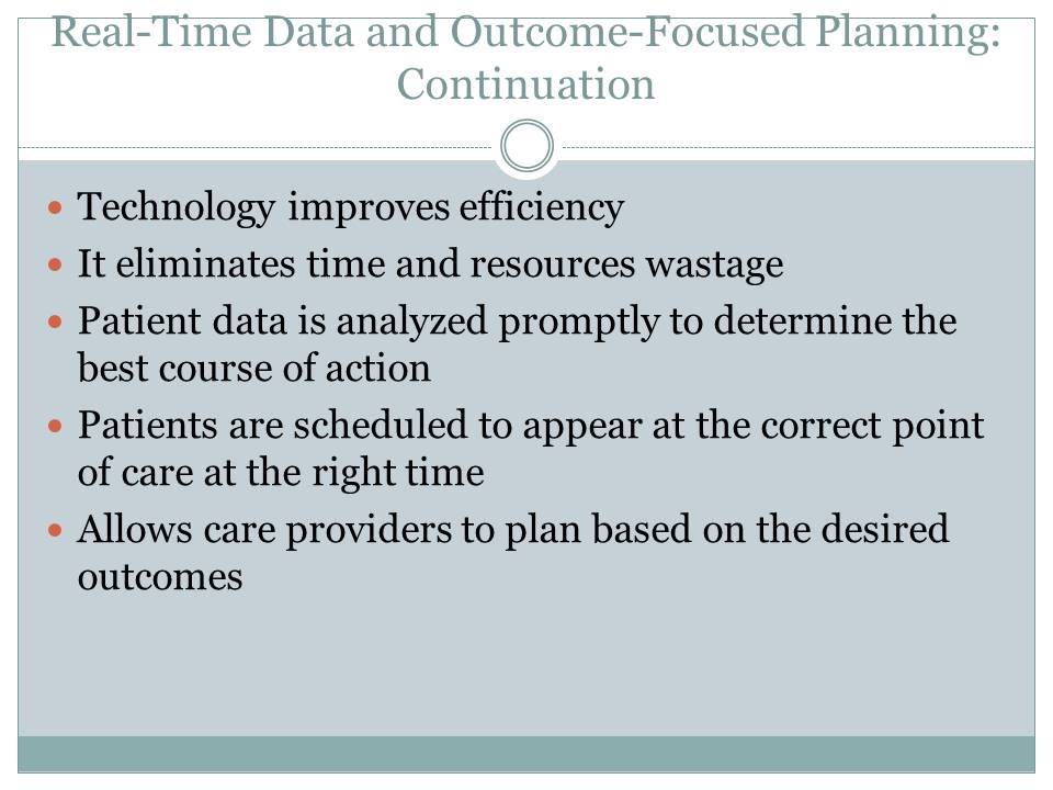 Real-Time Data and Outcome-Focused Planning