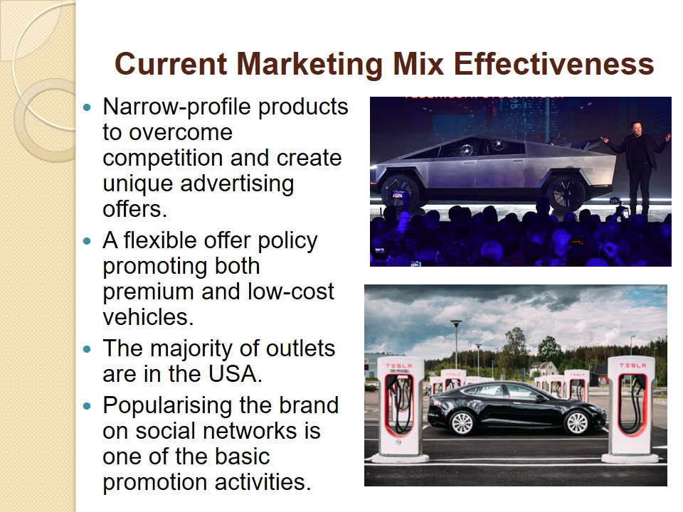 Current Marketing Mix Effectiveness