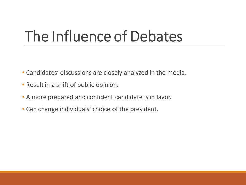 The Influence of Debates