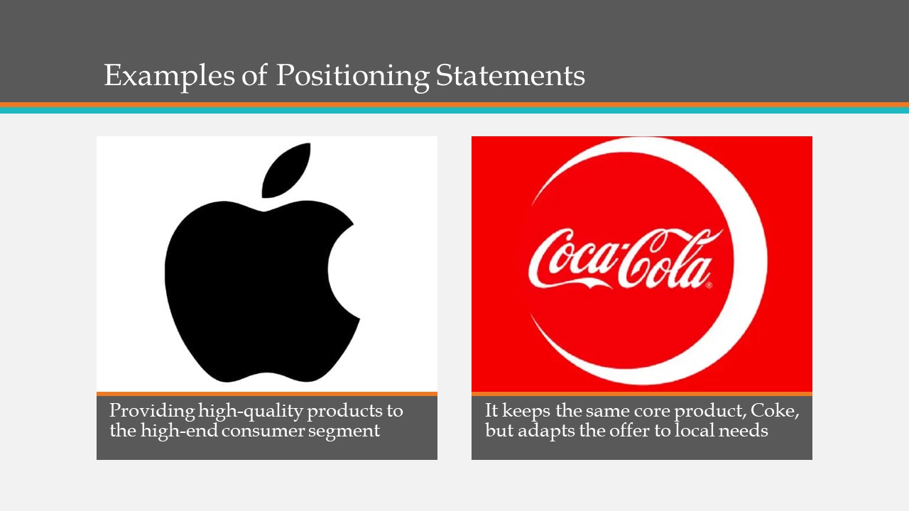 Examples of Positioning Statements